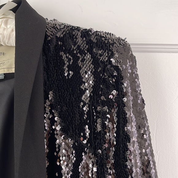 Cartonniere Black Sequin Blazer size XS - Picture 2 of 10